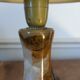 Lampe vintage en onyx et laiton
