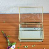 Glass and mirror jewellery box