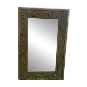 Grand miroir bois sculpté