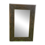 Large carved wooden mirror in Art Nouveau style