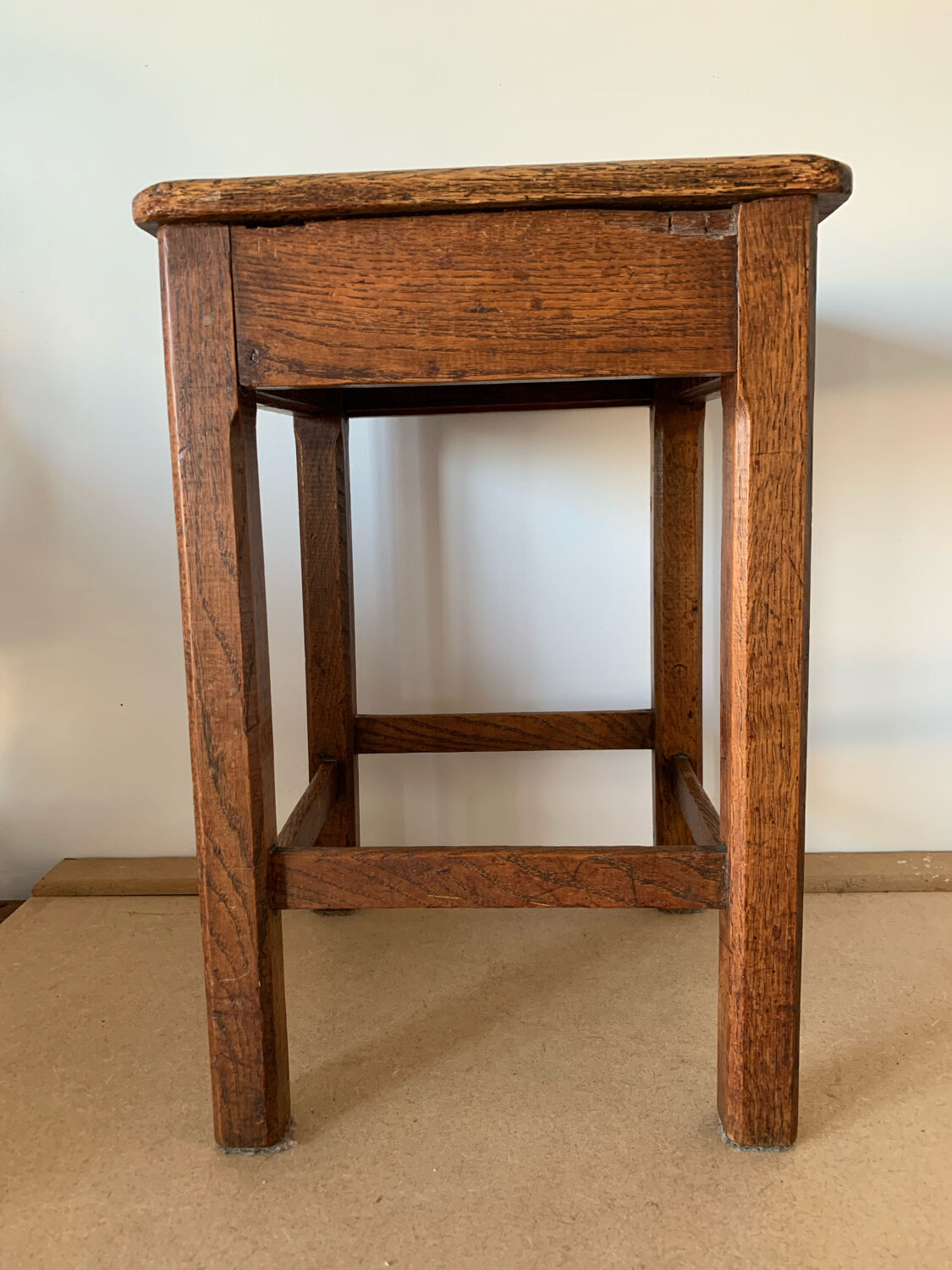 Antique oak stool