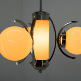 Art deco chandelier, 1930s, restored