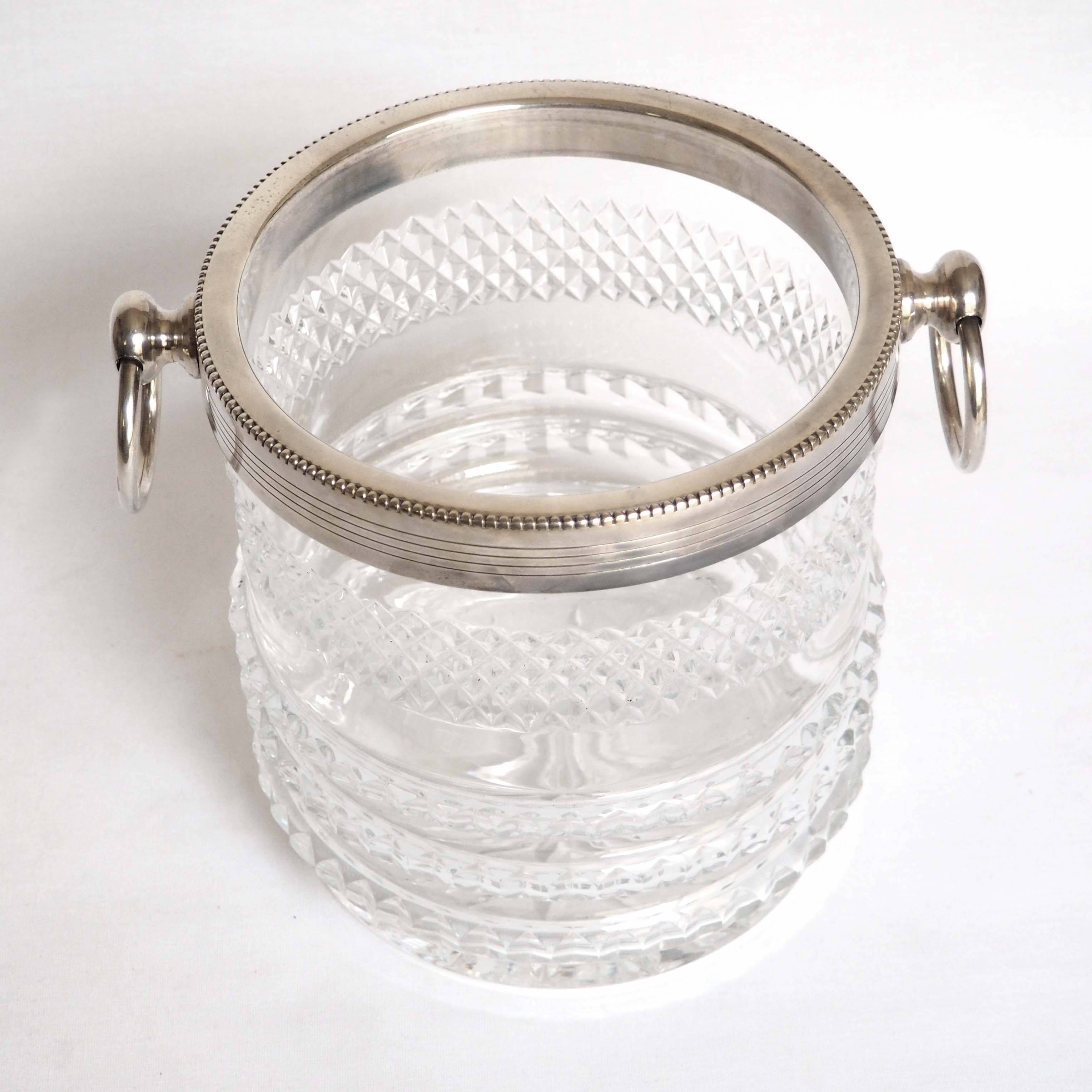 Cut crystal champagne bucket/bottle