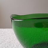 Vintage emerald green salad bowl made in France.