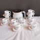 Coffee pot and forget-me-not cups
