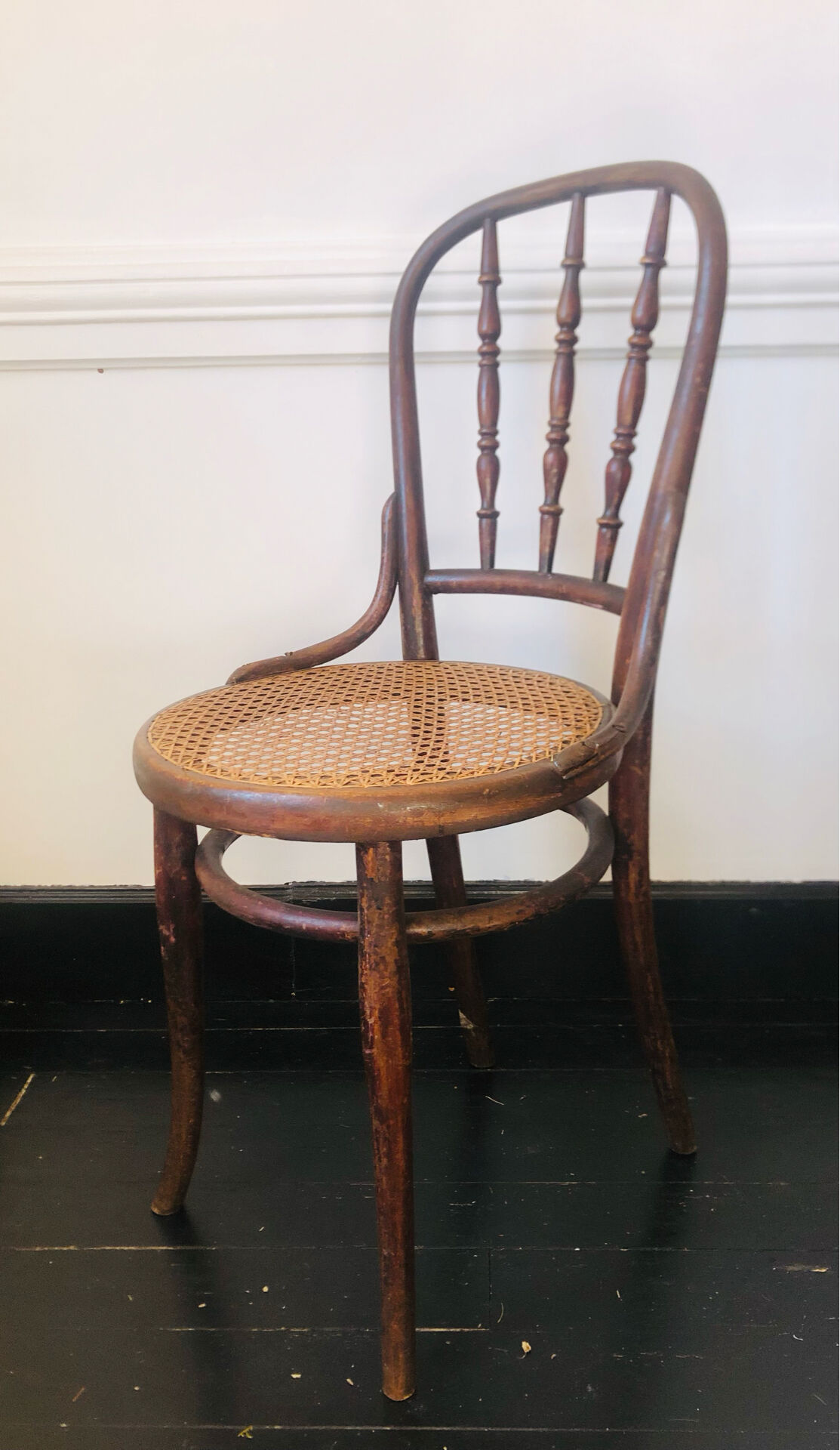 Pair of chairs signed Thonet
