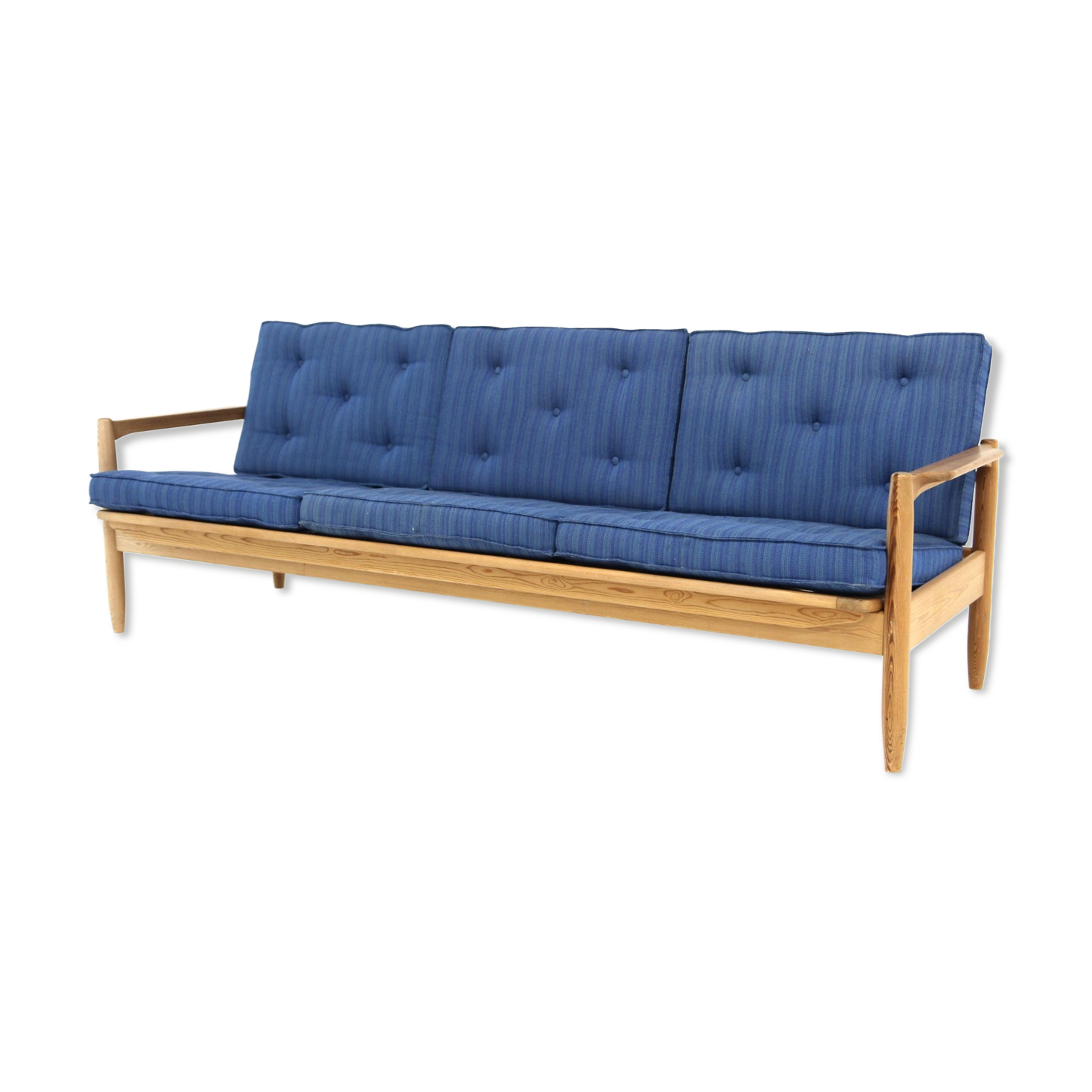 3-seater pine sofa, Sweden, 1970