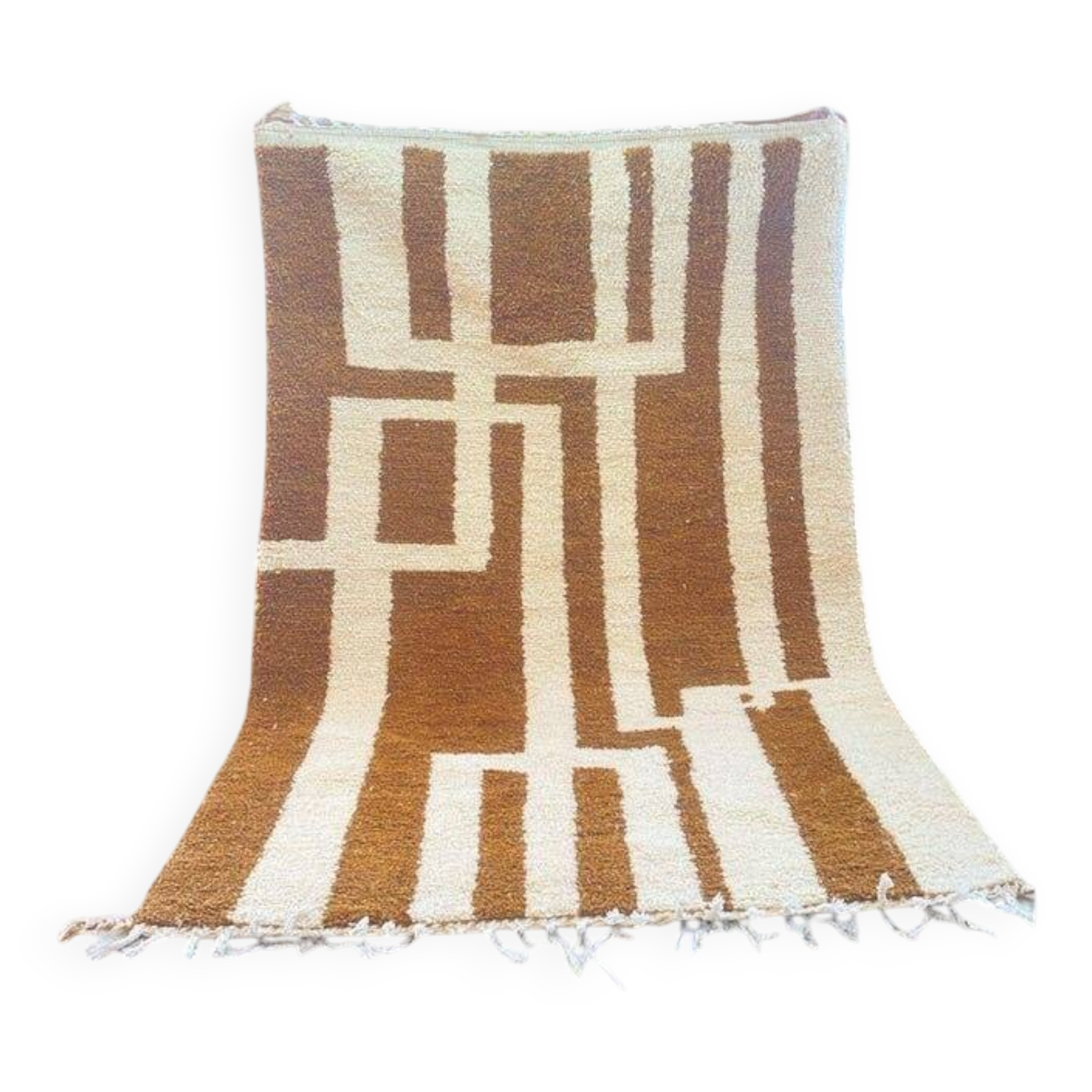 Tapis beni ouraine fait main traditionnelle taille 200 x 300 cm