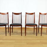 4 chaises danoises en palissandre de Rio Arne Vodder 1960