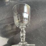 6 Baccarat Clermont 19th century wine glasses