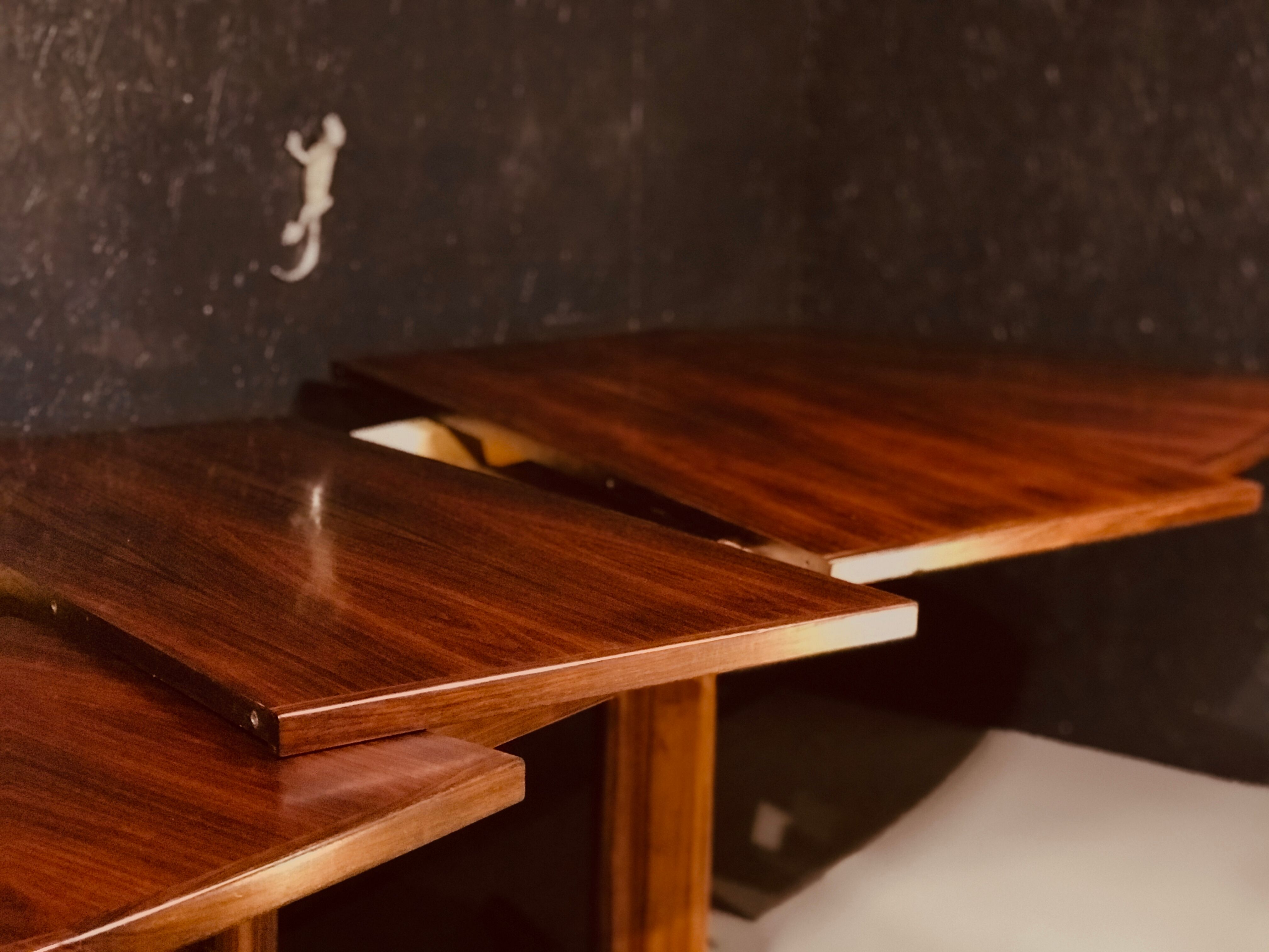 Table extensible danoise en bois de rose