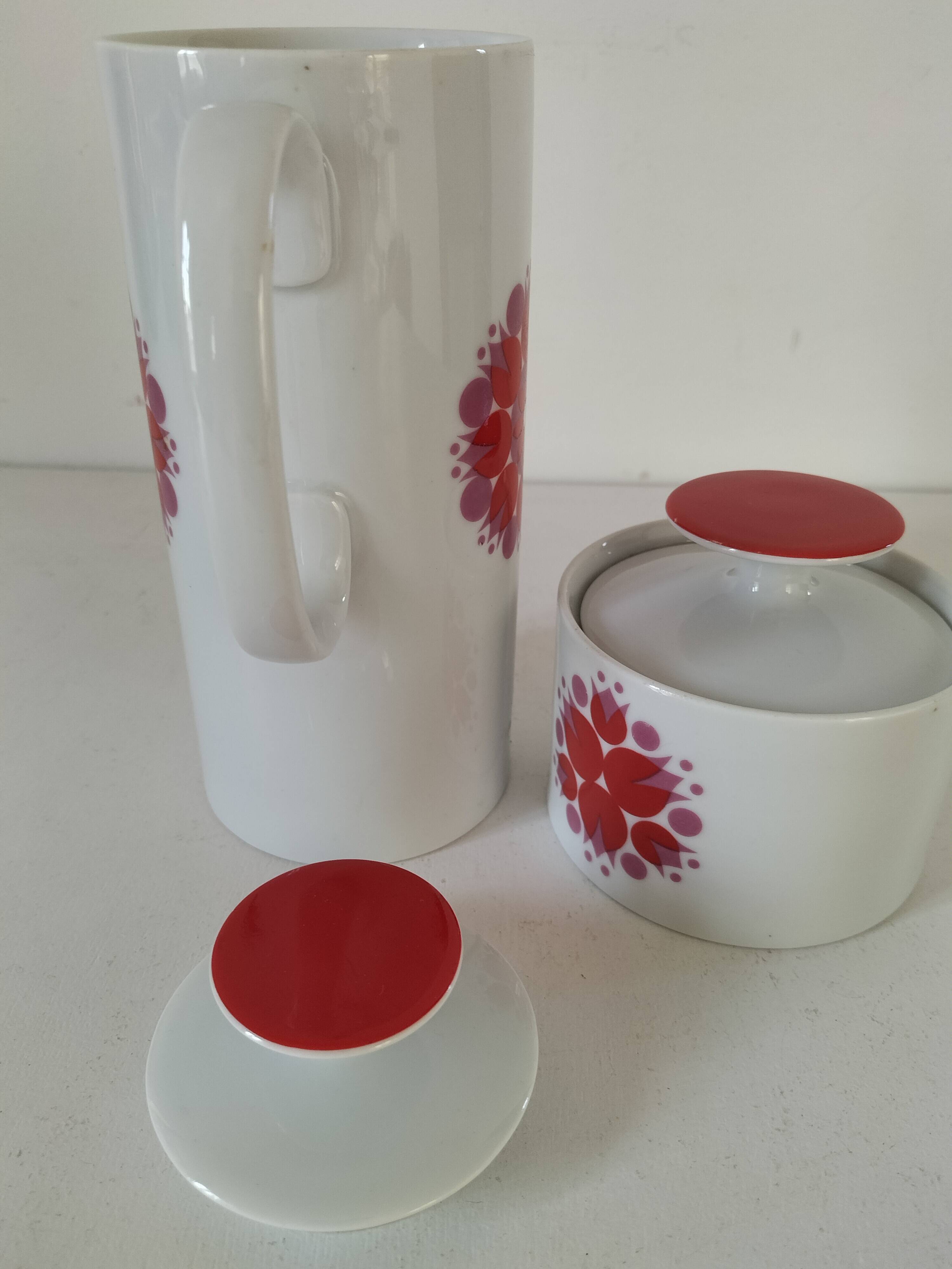 Hans théo baumann coffee pot and sugar bowl for thomas