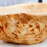 Old wooden bowl from Swedish Lapland Sami empty pocket