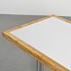 Metal and pine table, La Plagne circa 1960