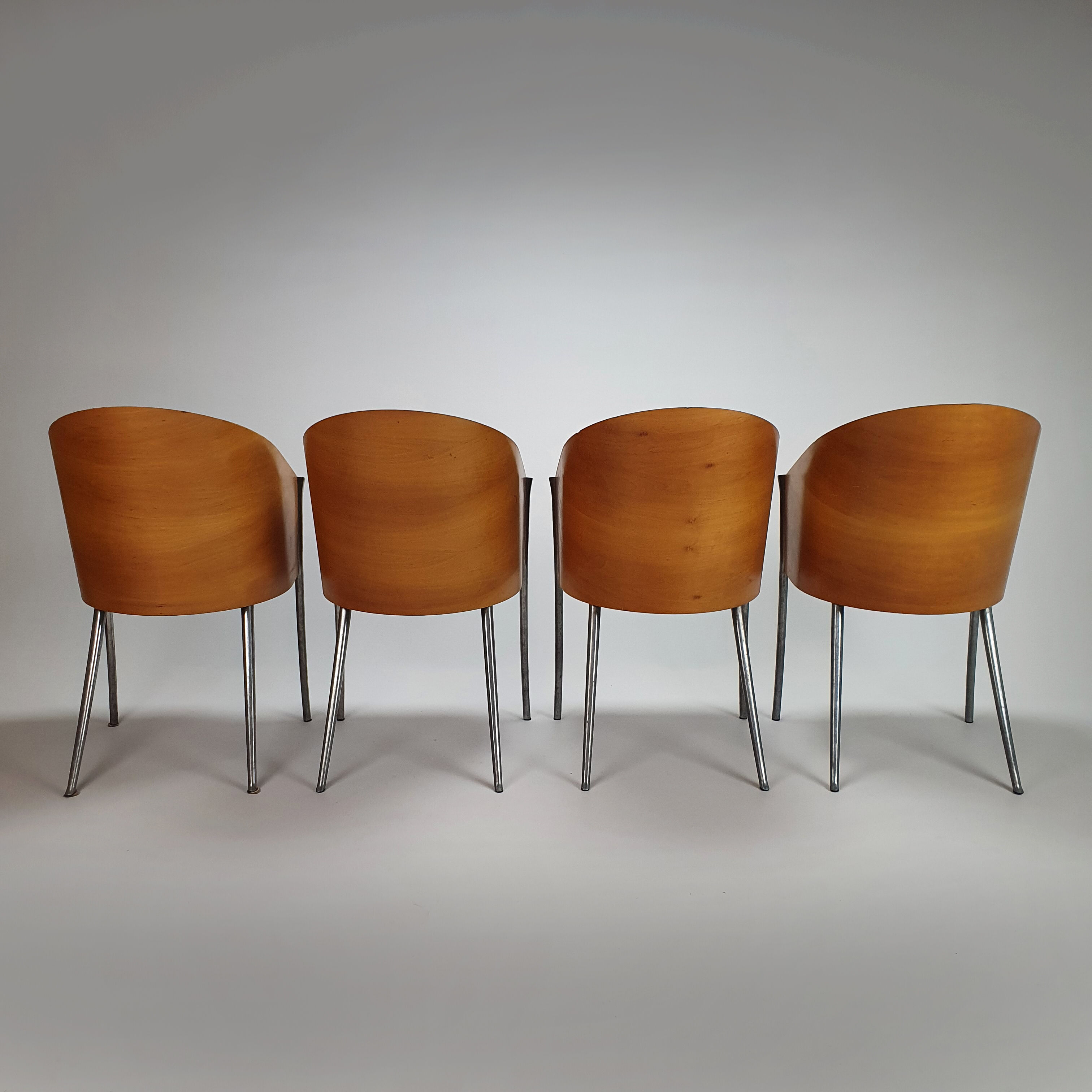 Set of 4 King Costes Dining chairs by Philippe Starck for Aleph, 1980s