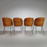 Set of 4 King Costes Dining chairs by Philippe Starck for Aleph, 1980s