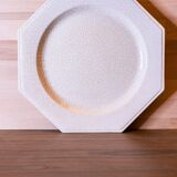 Plat drande assiette de service en faience de Charolles