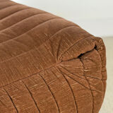 Pouf / footrest Annie Hiéronimus – Cinna – Brown corduroy