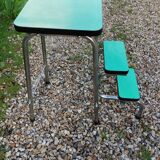 Escabeau tabouret formica ancien