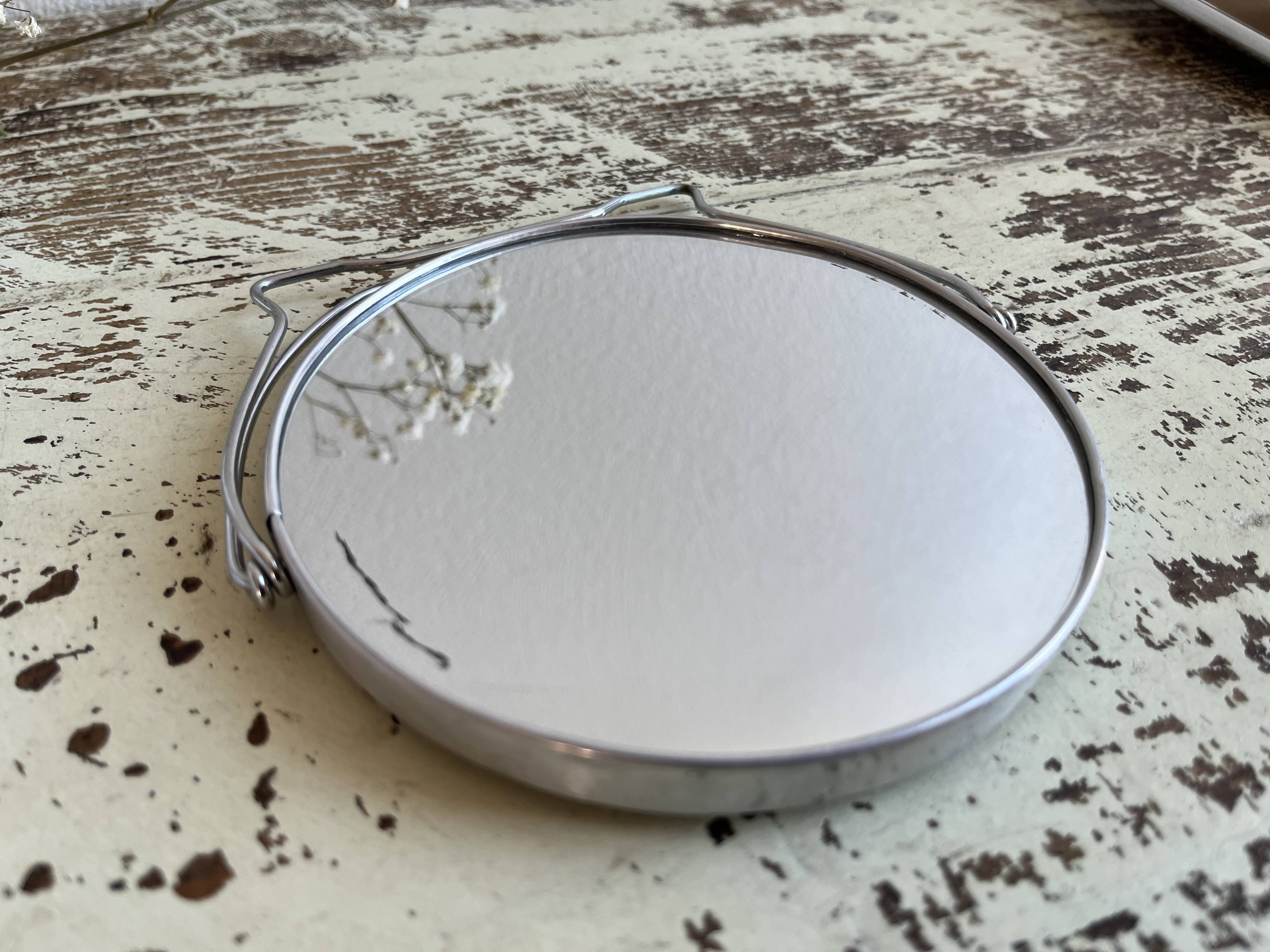 Round barber mirror 12.5 cm