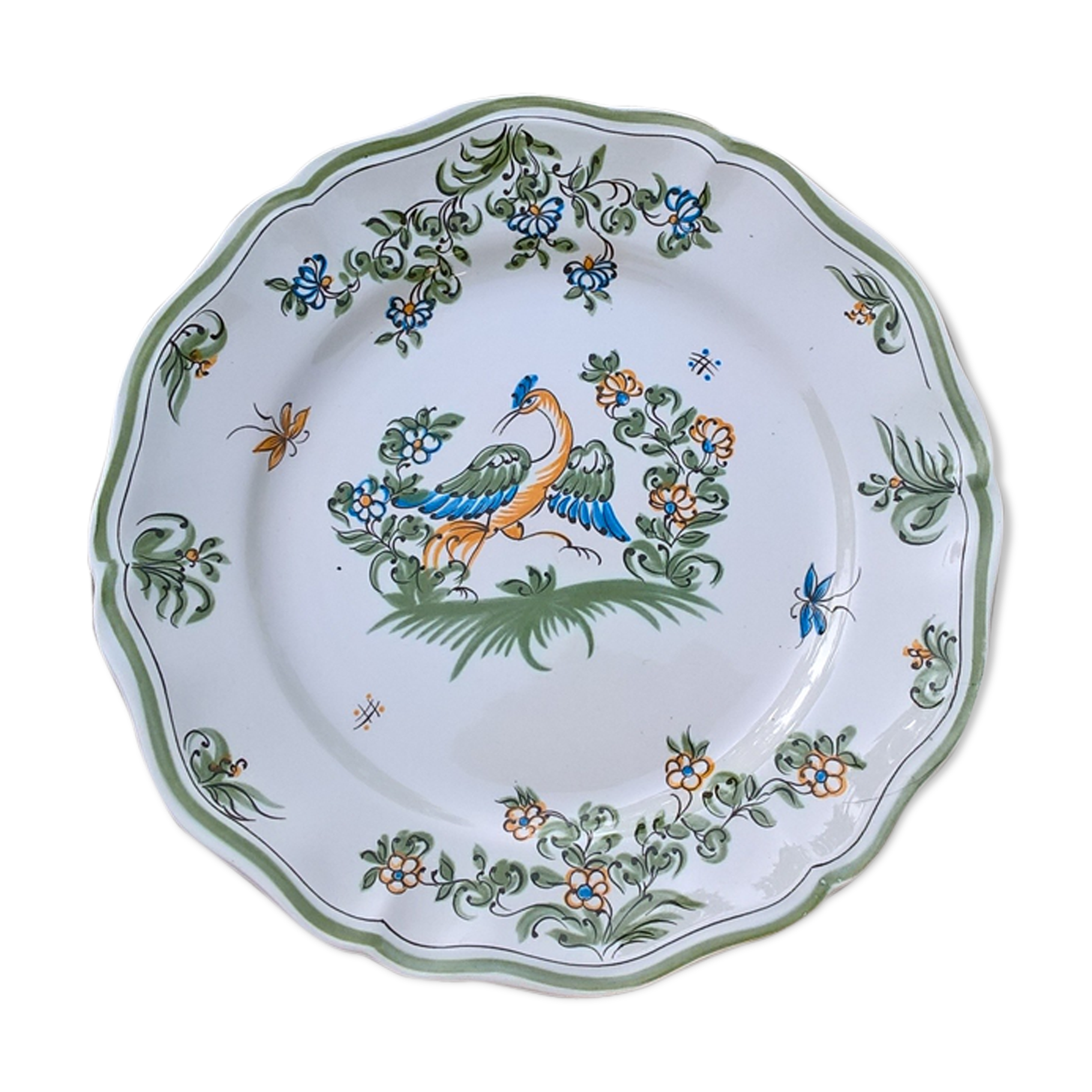 Assiette St Clément Tradition "Vieux Moustier"