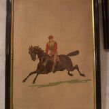 Pair of equestrian engravings