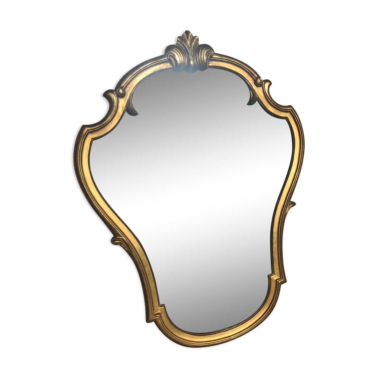 Golden wooden mirror  59x78cm
