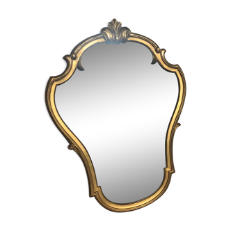 Golden wooden mirror  59x78cm