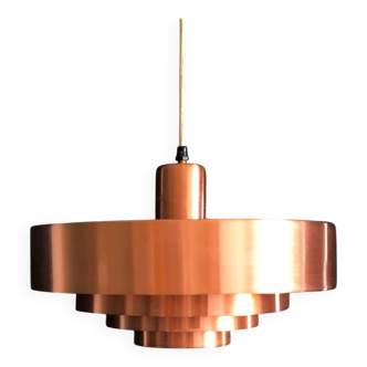 Suspension Cuivre Modèle Roulet de Jo Hammerborg pour Fog & Morup