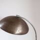 Vintage patinated aluminium and chrome desk lamp