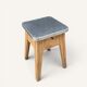 Raw wood storage stool 1950