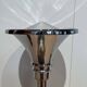 Art Deco Standing Ashtray in Polished and Chromed Metal, Switzerland, 1930