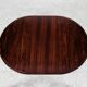 Midcentury Danish extendable round dining table in rosewood by VV Møbler 1960s