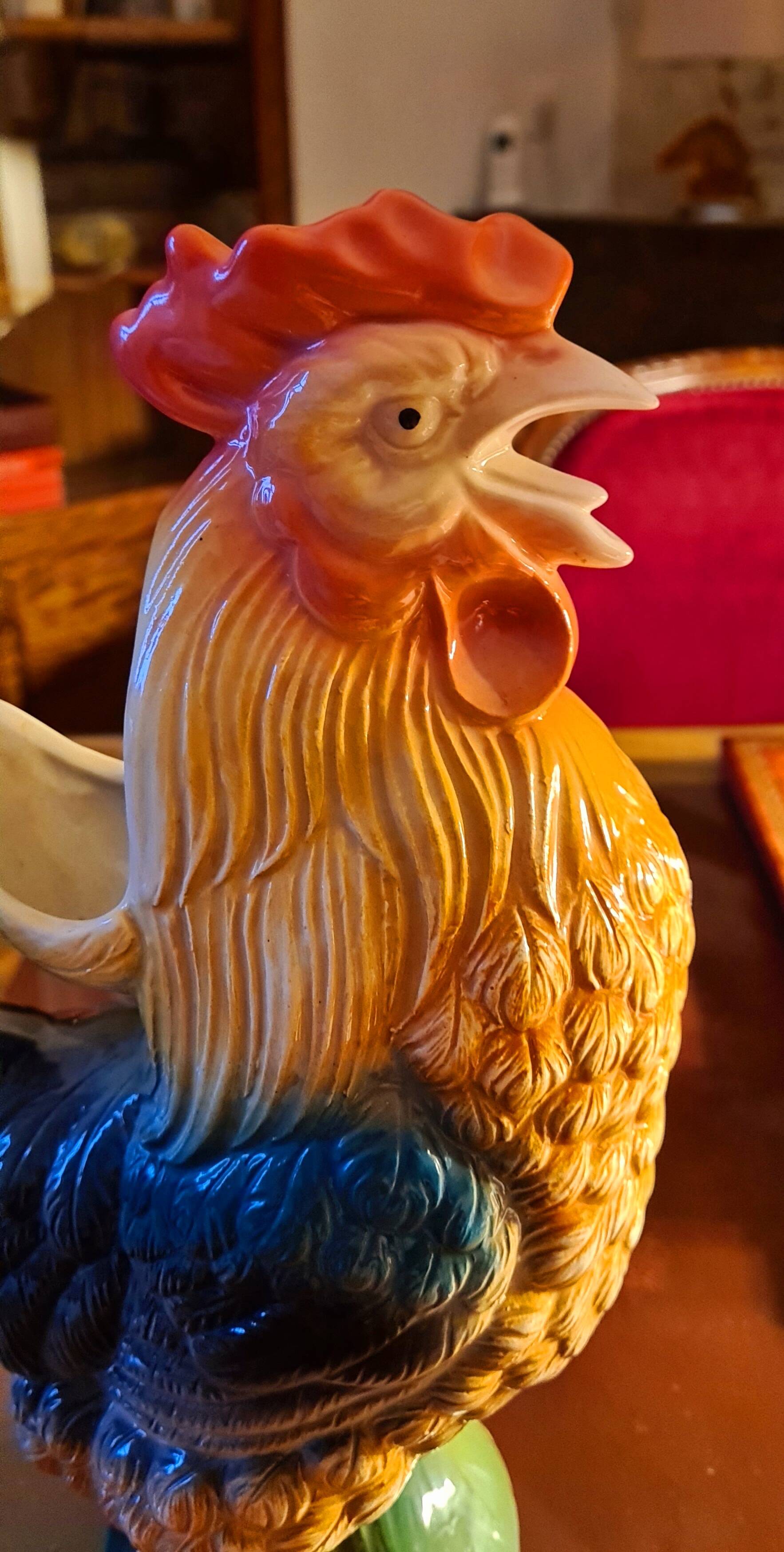 Coq en faïence dlg de st clément