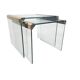 Pierangelo Gallotti & Radice - 'T35' - set of 2 side tables - glass - brass
