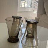 Set of smoked glasses