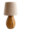 Large wooden honeycomb floor lamp