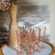 Table basse d'appoint tripode en rotin années 50