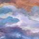 Old abstract landscape painting