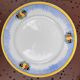 Set of 10 flat plates Boch Frères La Louvière – Art Deco fruit design