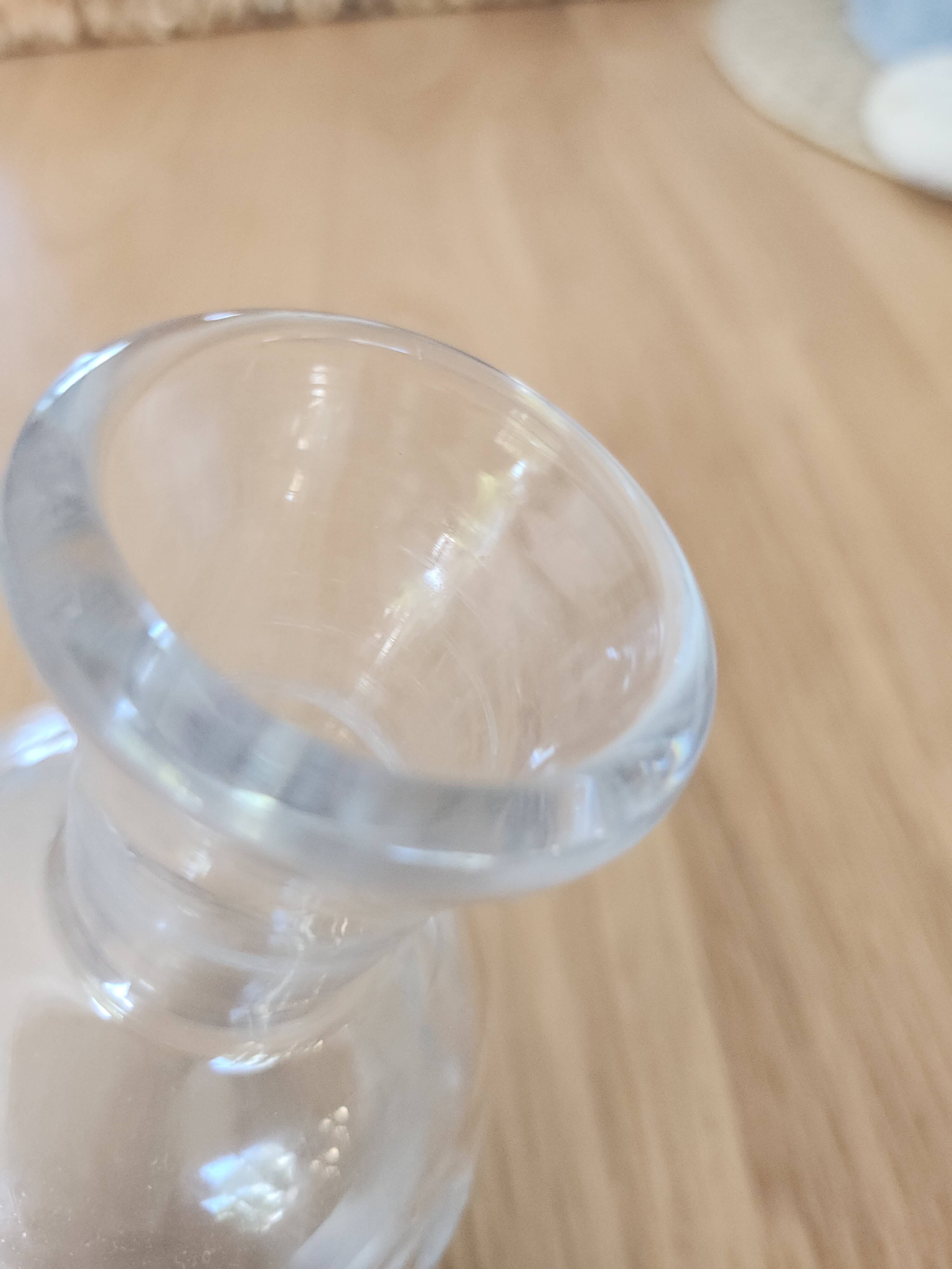 Vintage Baccarat crystal liqueur carafe / flask - 20.5 cm