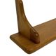 Vintage oak wall rack book shelf 1970s wood minimalist design