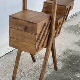 Vintage 1960s sewing table with splayed legs