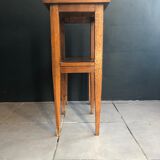 50s oak fifth wheel console