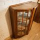 Vitrine art deco en noyer