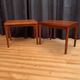 Pair of side tables by Henning Kjaernulf, Vejle Møbelfabrik, Denmark, 1960s