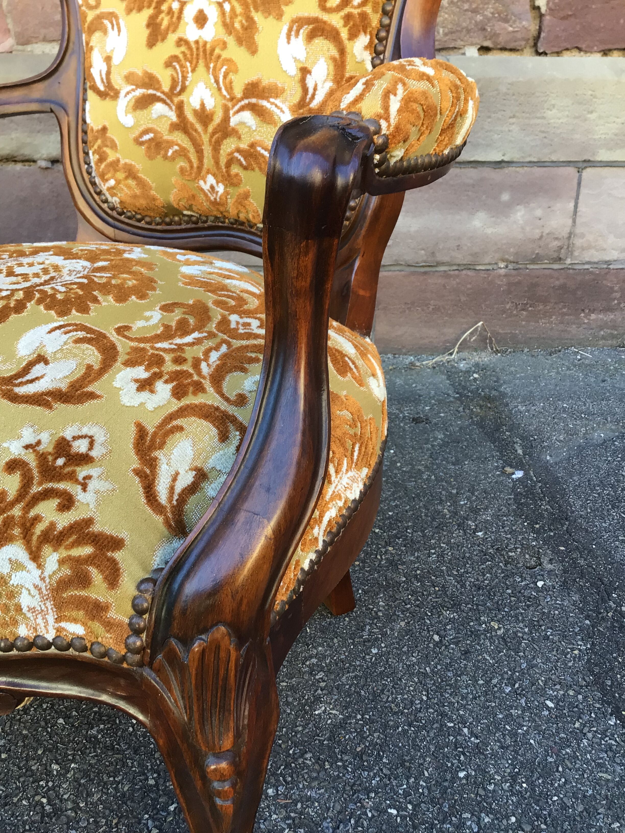 Pair of nineteenth style Louis Philippe mahogany heaters