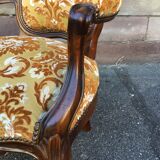 Pair of nineteenth style Louis Philippe mahogany heaters