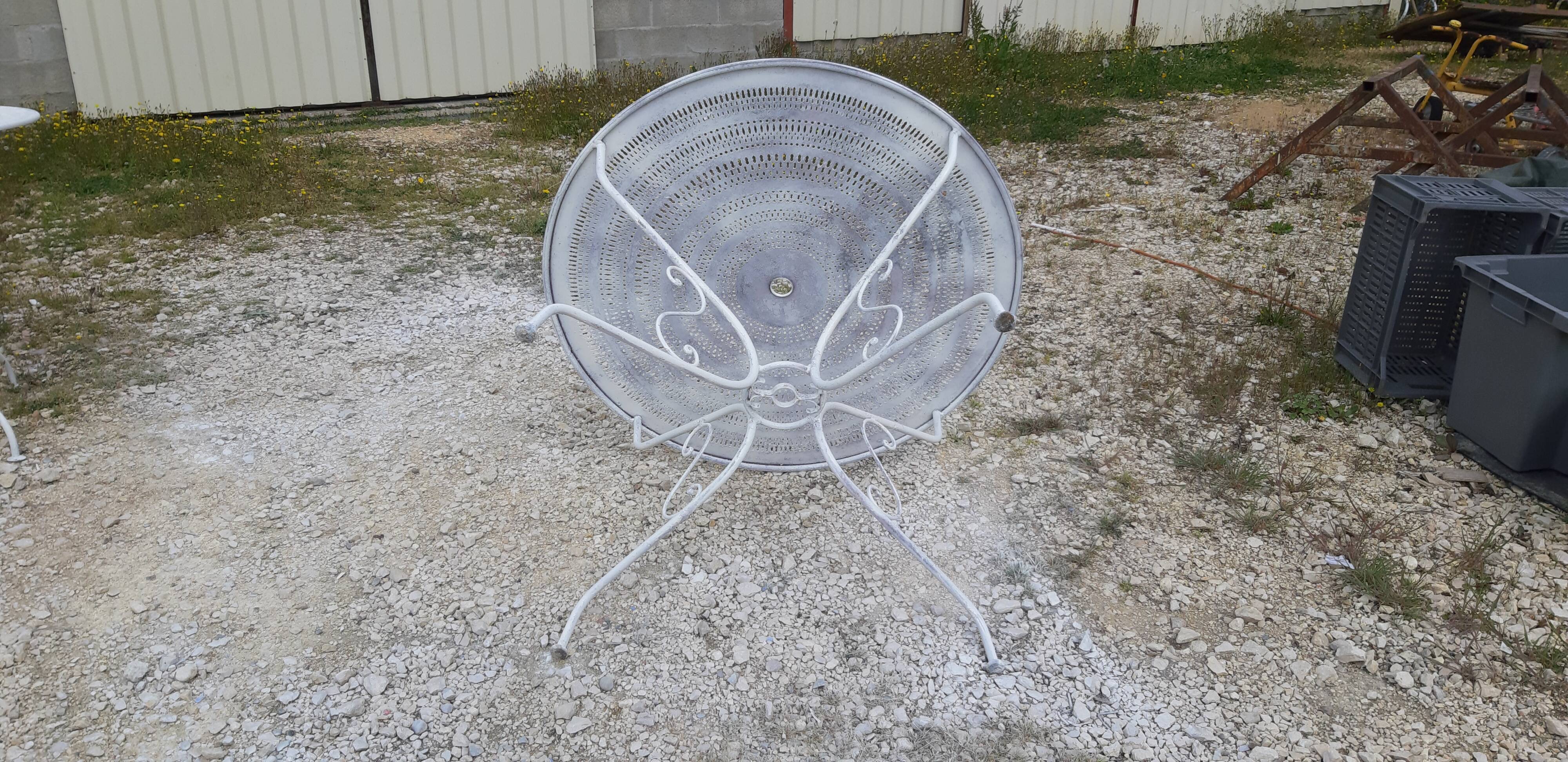 Wrought iron garden table 1900