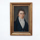 Portrait man pastel 1818 in gold frame
